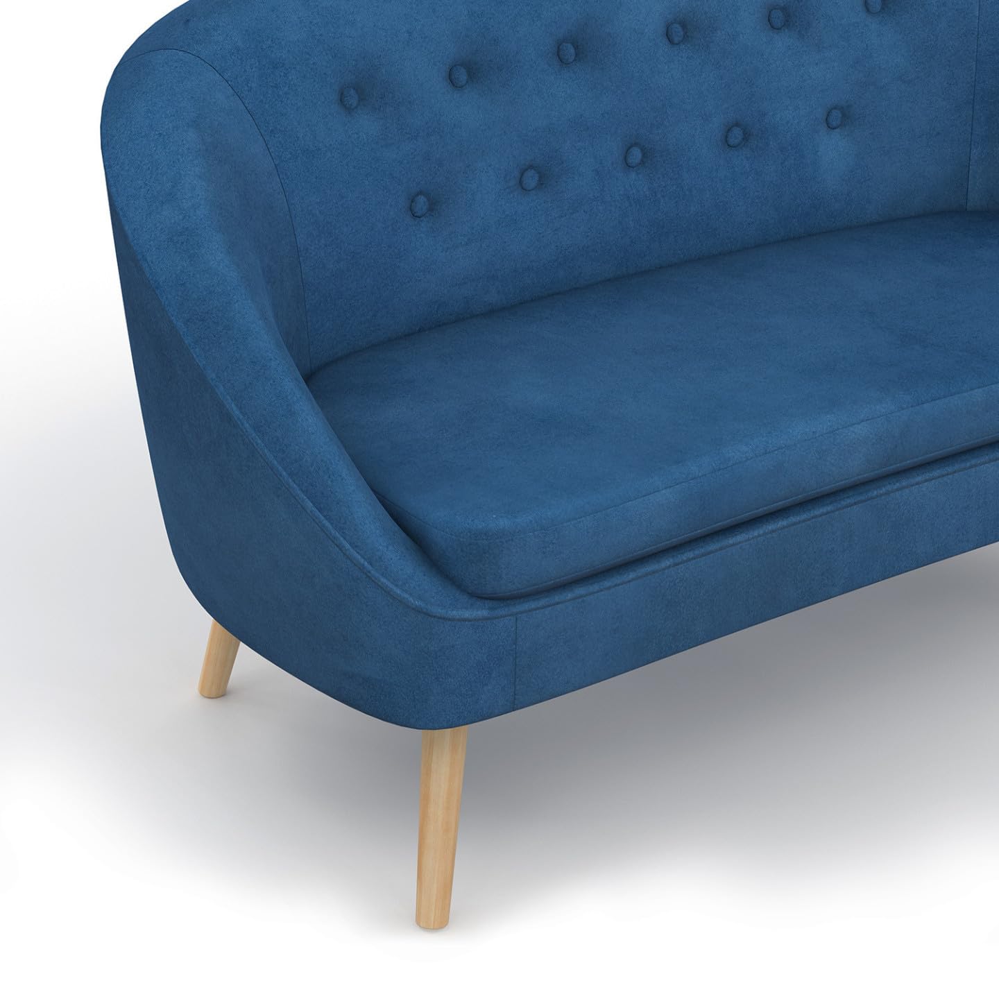 idmarket – (sofá terciopelo Sonia Azul
