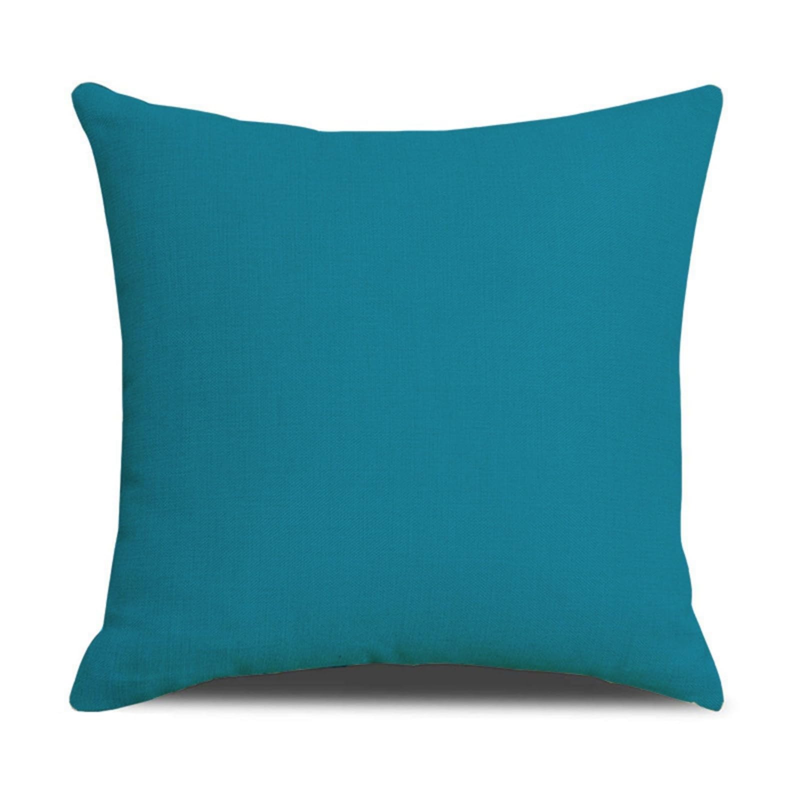 Cushion Covers 40cm x 40cm Blue Sofa Cushion Cover Linen with Invisible Zippers,Throw Pillow Covers for Bedroom Home Decor