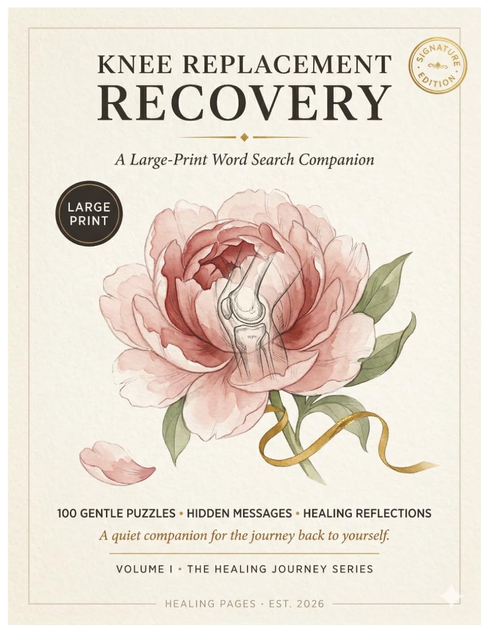 Knee Replacment Recovery Word Search: Knee Replacement Recovery Word Search Puzzle Book: Large Print 100 Themed Puzzles A Thoughtful Get Well Soon ... ACL Reconstruction, or Meniscus Repair