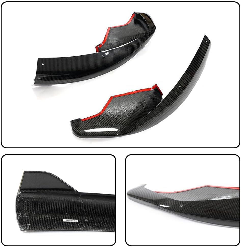 Dry Carbon Fiber Front Bumper Splitters Compatible with McLaren 570S 2015-2020 570GT Coupe 2-Door 2015-2020 Front Chin Spoiler Splitter Protector Vent Trim Factory Outlet