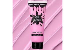 Bowitzki Pink Face Paint for Cosplay, 2oz Water-Based Cream Makeup