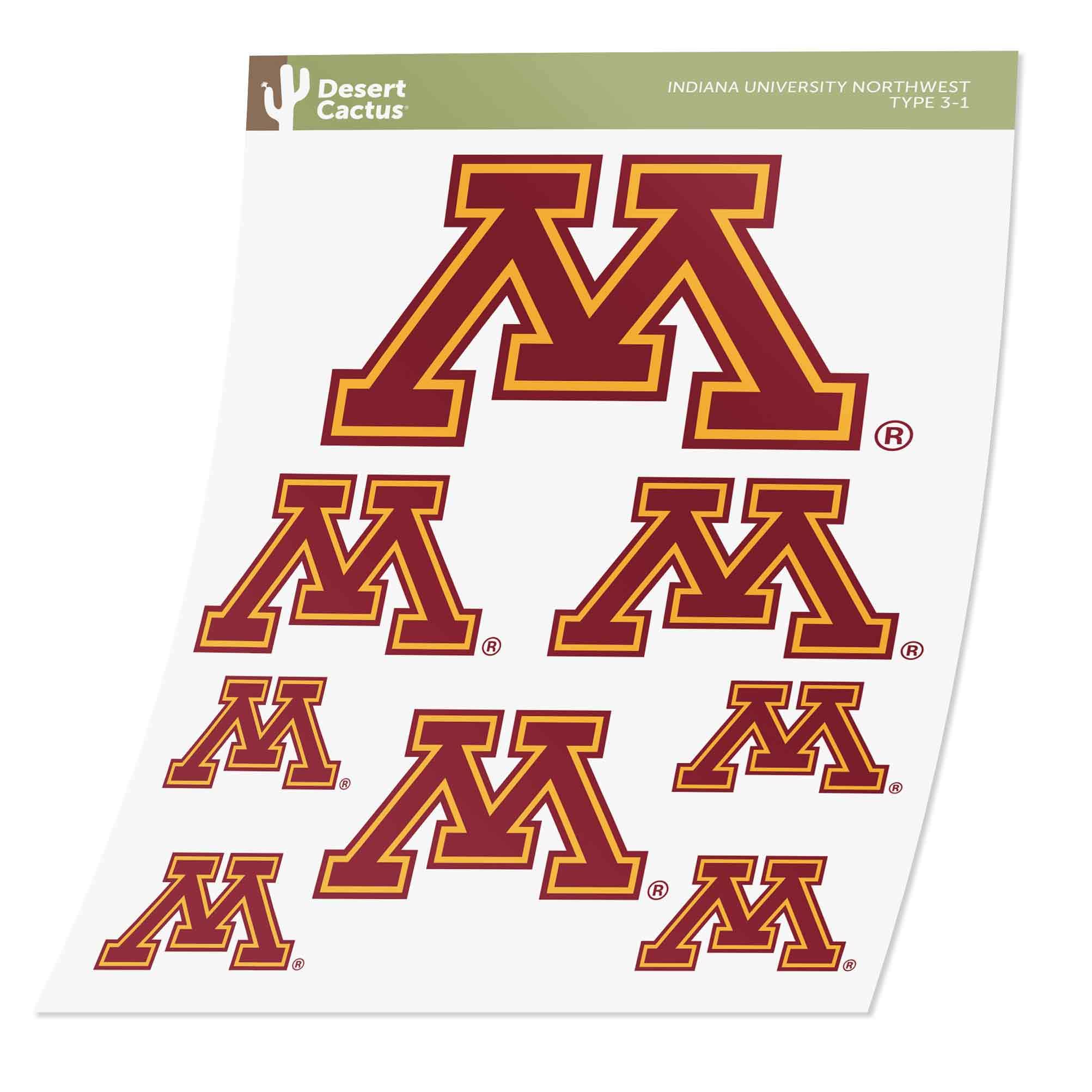 Amazon.com: University of Minnesota Golden Gophers Sticker Vinyl Decal  Laptop Water Bottle Car Scrapbook (Type 3-1) : Sports & Outdoors