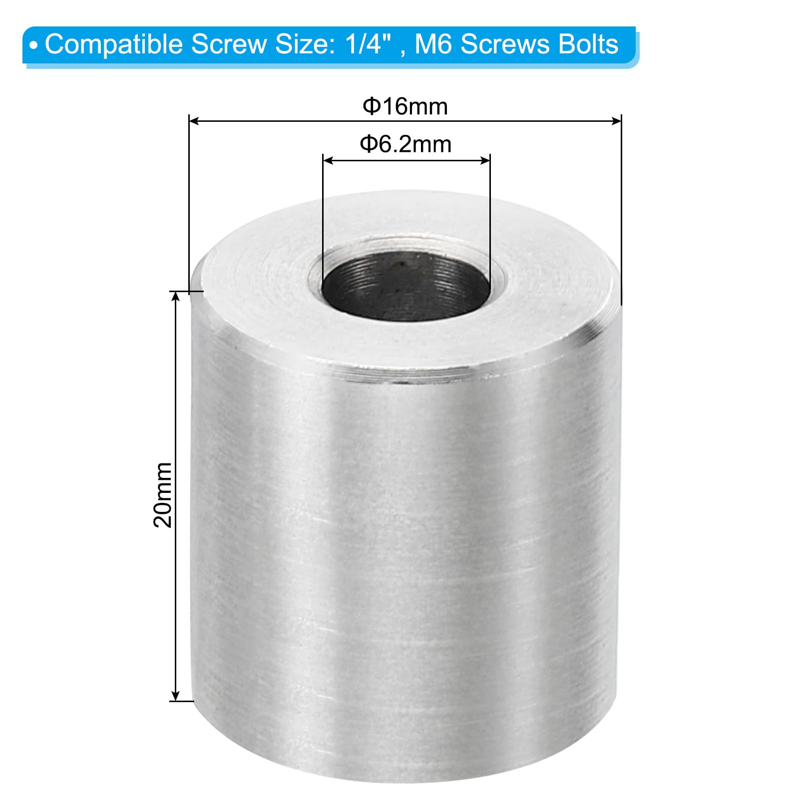 PATIKIL M6 Stainless Steel Spacers - Image 2
