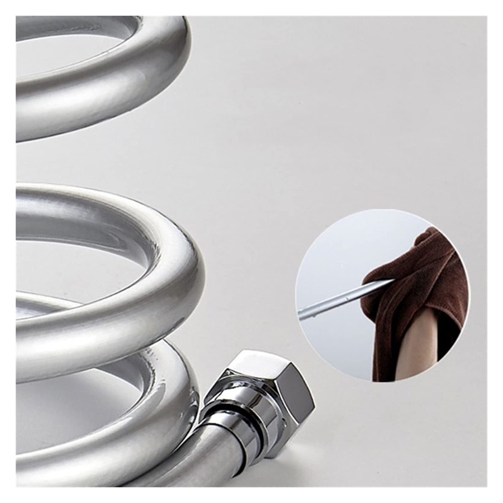 Tuyaux de plomberie, tuyau de chauffe-eau, tuyau de douche flexible, tuyau de douche lisse de 1,5/2/3 m, tête portative épaississante haute pression, flexible anti-enroulement adapté aux pièces de bai