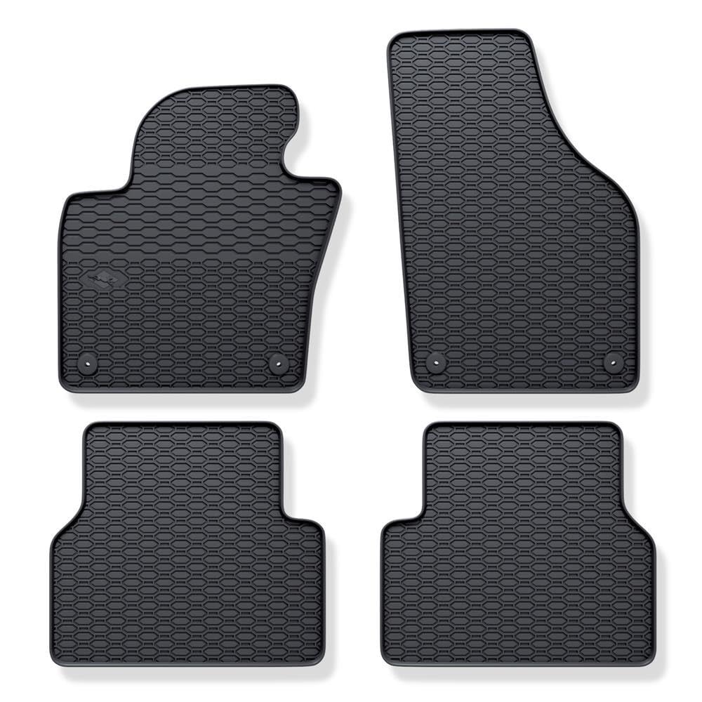 Mossa Tappetini auto in gomma compatibili con VW Volkswagen Tiguan I SUV (2007-2015) nero - tappeti gomma