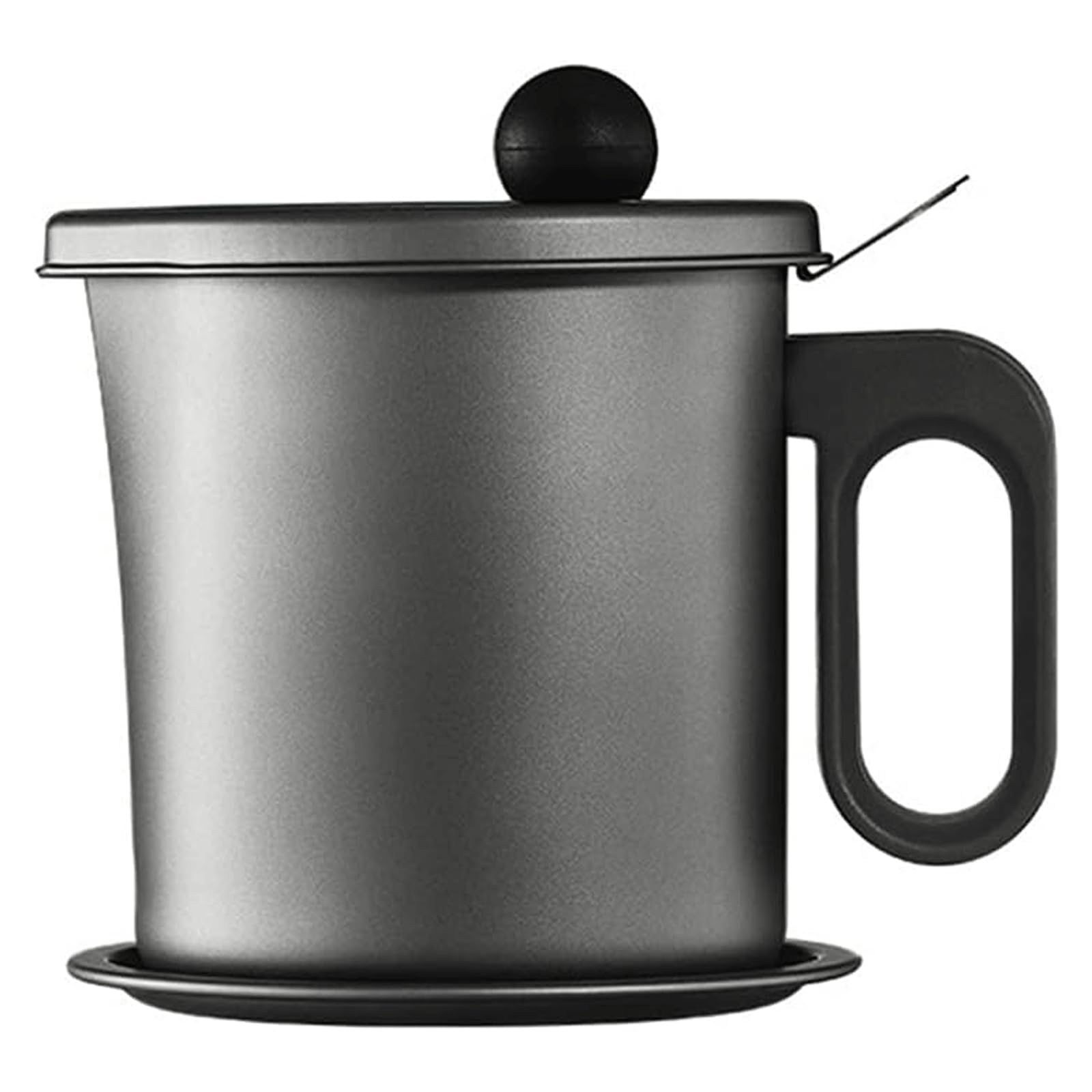 KRILLIQ Lattina di Olio Barattolo per Olio commestibile in Acciaio Inossidabile con Vaso per Olio con Filtro a Vassoio, Vaso per Olio, aceto, Salsa di soia per Condimento