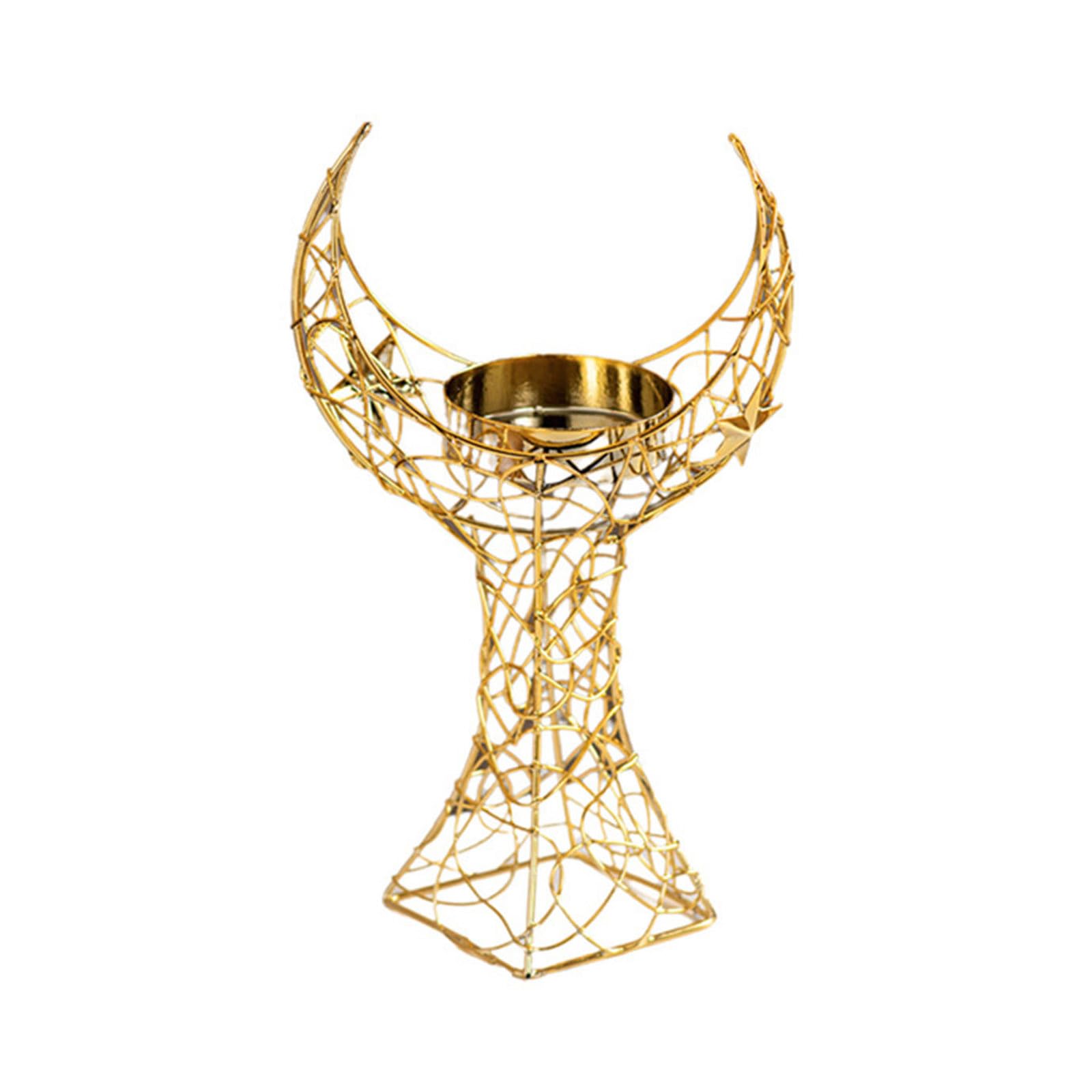 Islamics Metal Moons Tower Tealight Holders Rusts Resistant Home Table Accent with Middle Eastern Artistic Charm Middle Eastern Eid Festival Holders