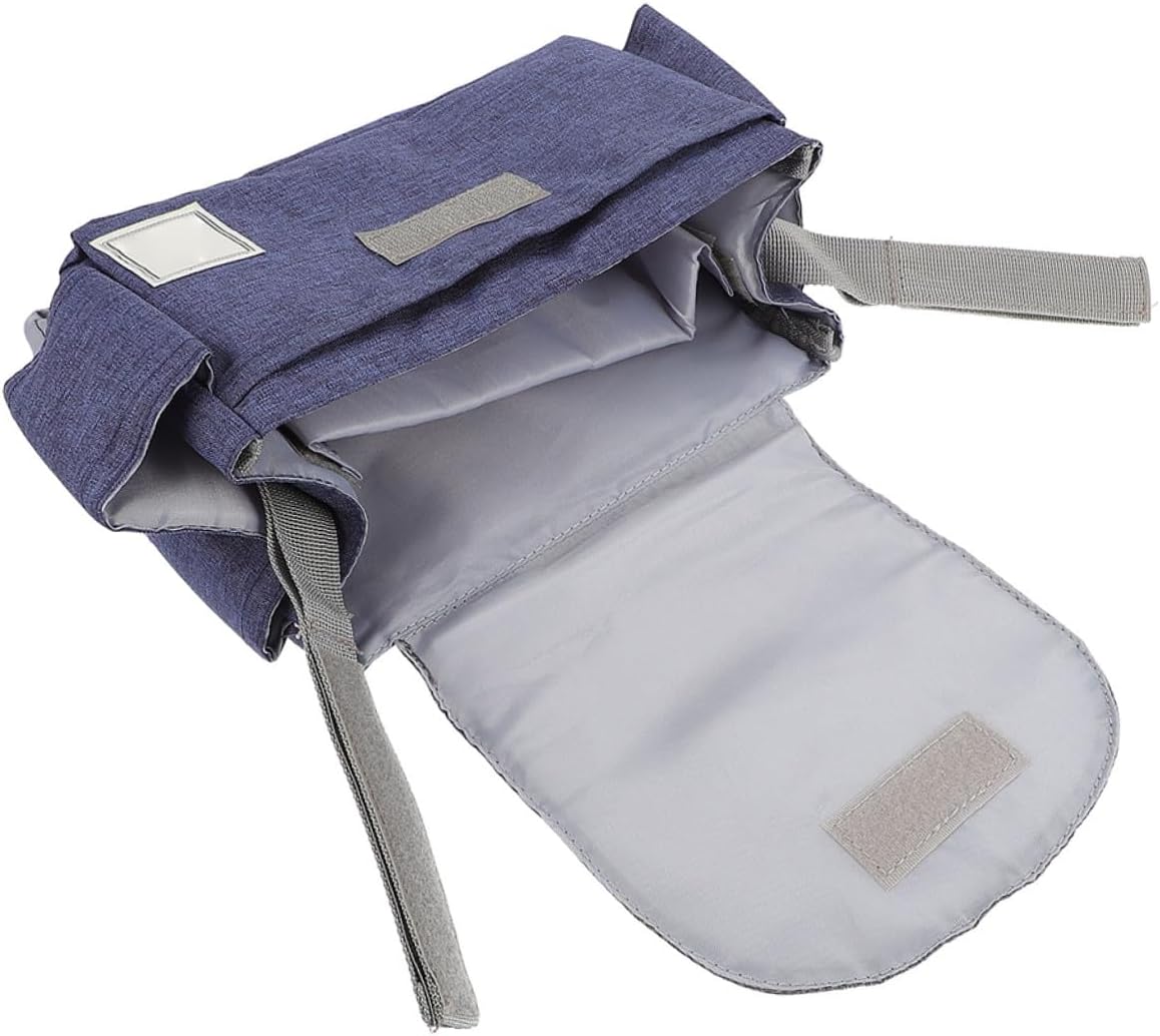 Waterproof Diaper Pouch for Stroller Baby Supply Hanging Organizer Detachable Cup Holder Travel Storage Bag for Parents