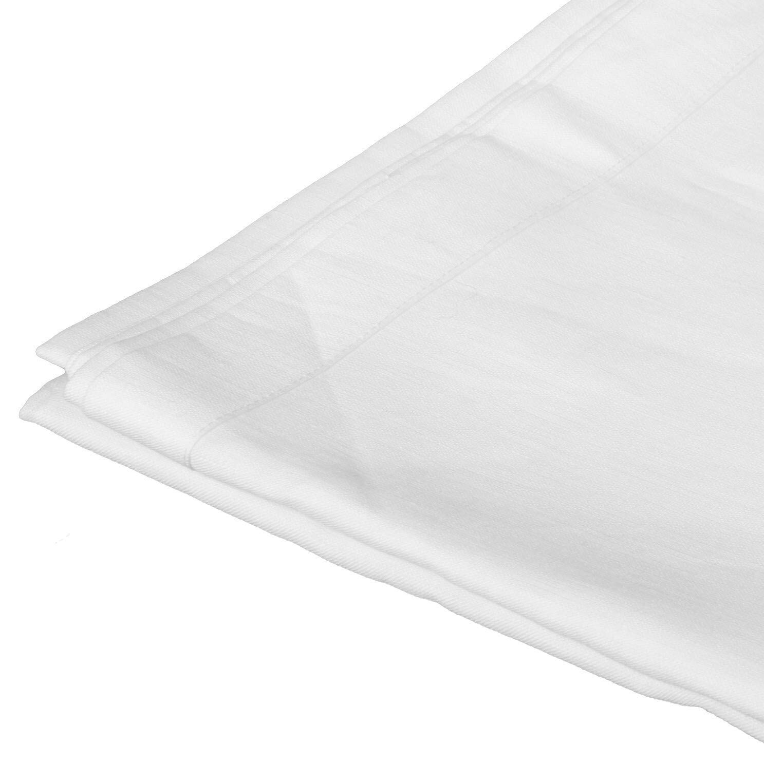 tweeto Ciel de lit pour bébé - Blanc - Ciel de lit - 100 % lin - Respirant