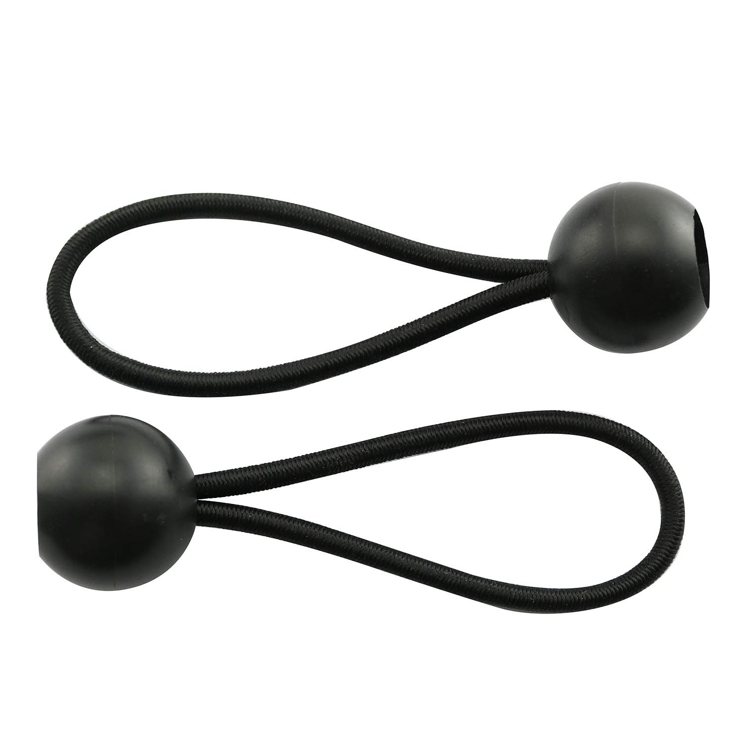 JCBIZ 15pcs 100mm Bungee Balls Plastic Ball Elastic Rope Tarp Bungee Cords for Camping, Tents, Cargo, Projector Screen, Canopy Tent