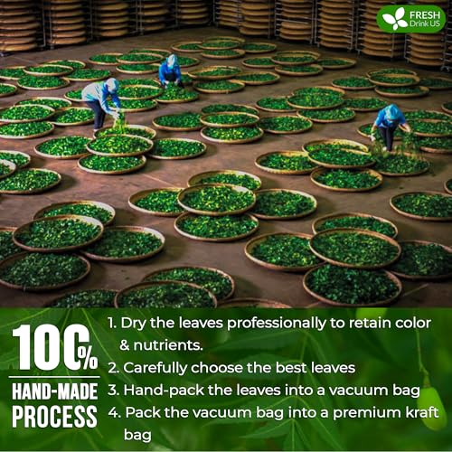 Image of FRESHDRINKUS Premium 6oz Neem Leaves, 100% Natural & Pure, Wild Harvested, Cut & Sifted, Neem Leaf Herbal Tea, No Additives, No Caffeine, Vegan