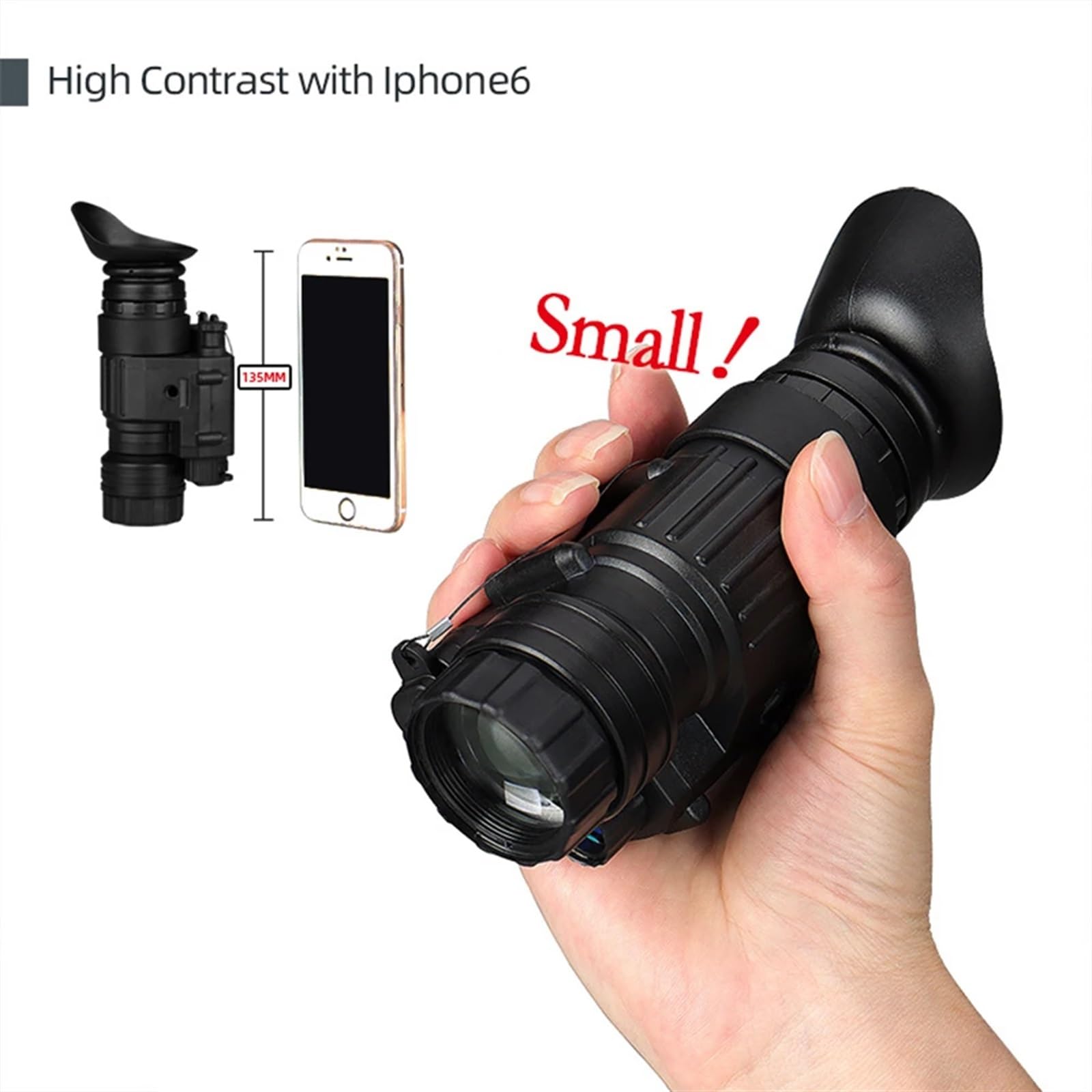 Night Vision Goggles, Taktyczny noktowizor PVS-14 monokularowy cyfrowy noktowizor na podczerwień z ramieniem J w Pacatinny Rail odkryty patrol myśliwski,for Camping and Surveillance