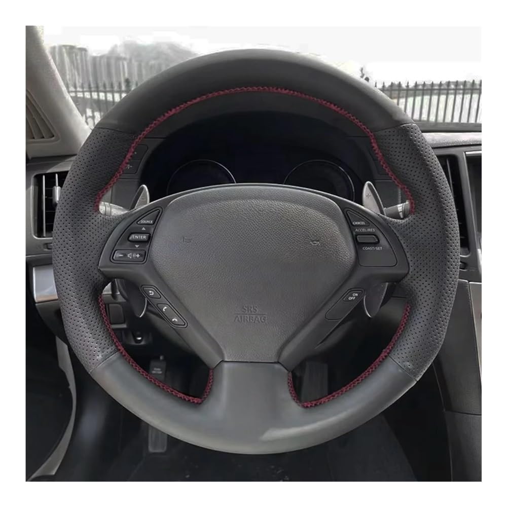 Funda para Volante de Coche Infiniti G37 G35 G25 EX35 EX25 EX37 Q60 QX50 2014 2015, PU