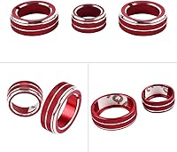 Vista 4 de CARFIB Calcomanías de volumen de CA para Chevrolet Chevy EQUINOX LT, accesorios de control de aire, calcomanías de sincronización automática, tapas