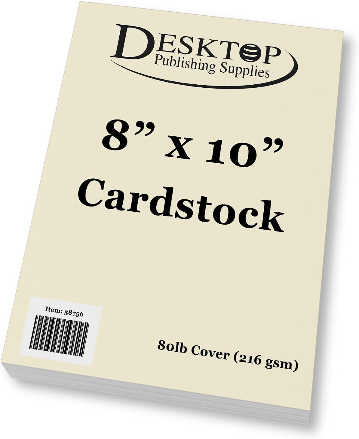 Amazon.com : Hamilco White Cardstock Thick Paper - 8 x 10" Blank Heavy ...