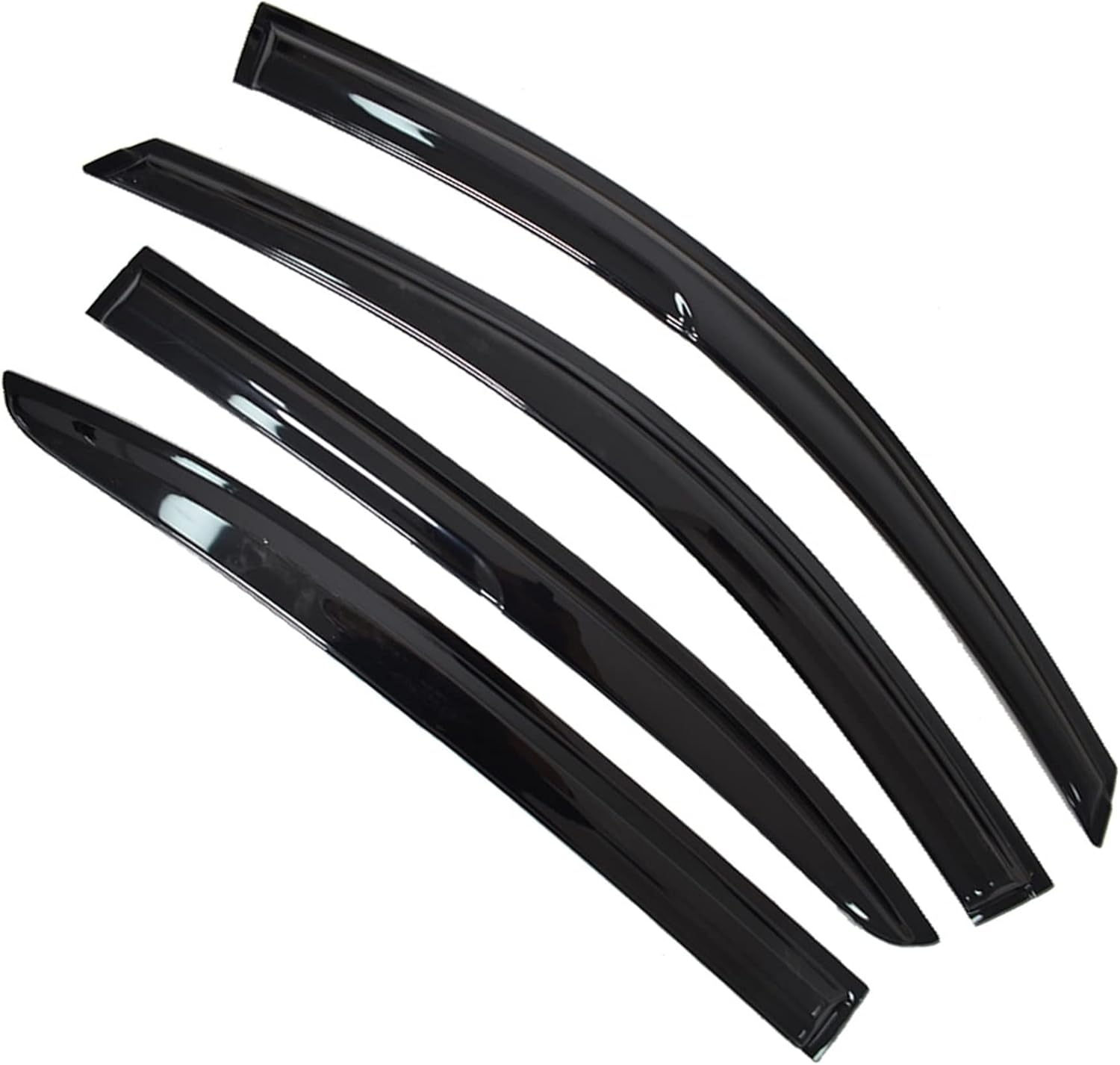 Silscvtt Window Visors Shade Sun Rain Wind Guards Deflectors Cover Acrylic Outside Replacement for Accord Sedan 4-Door 2008-2012