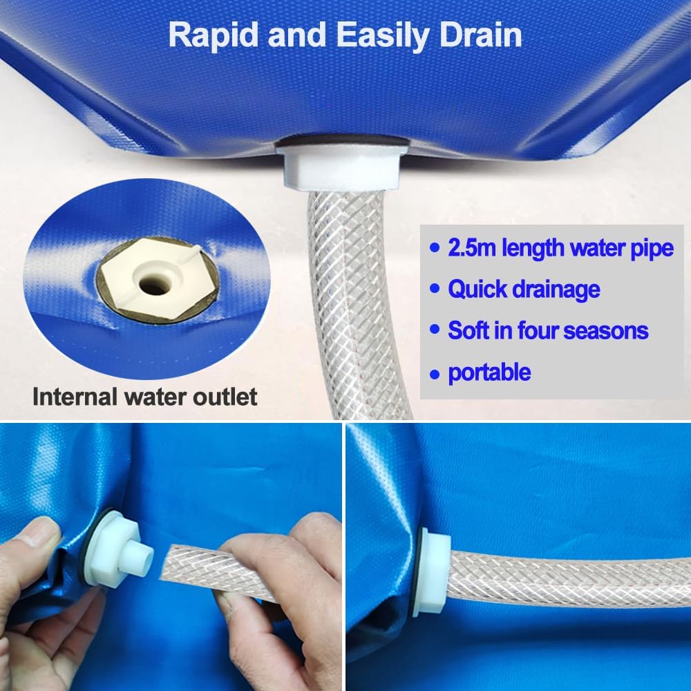 Ac Cleaning Bag with Wall Protection Cloth, Professional Split Ac Unit Cleaning Bag, Ac Cleaning Kit, Air Conditioner Cleaning Cover Bag, Durable Material and Drainage Hose