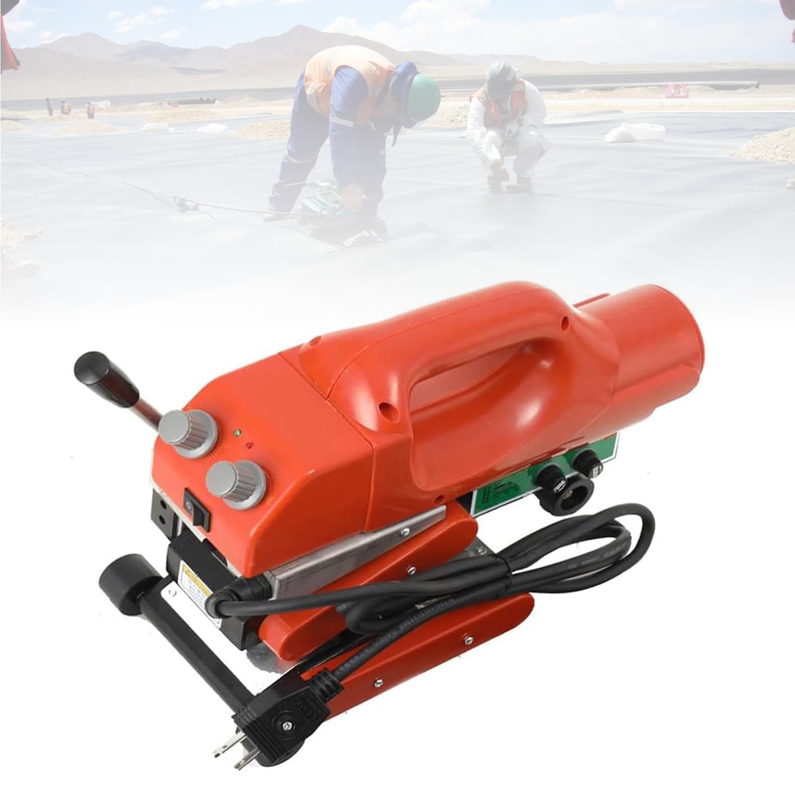 Automatyczna spawarka wspinaczkowa o mocy 800 W, zestaw do zgrzewania gorącym klinem nakładających się geomembran, spawarka wspinaczkowa Rubberwheels-110V