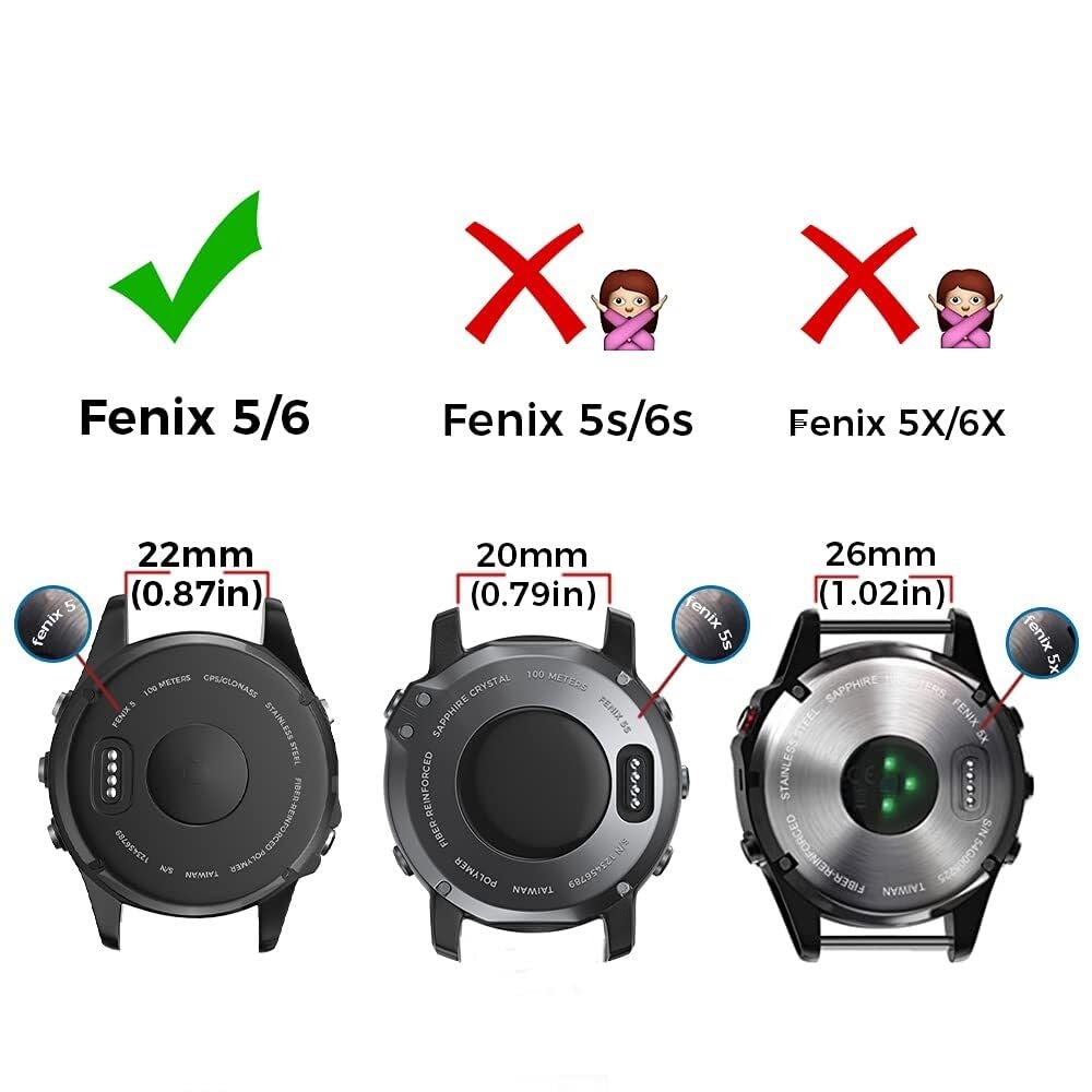 Pasek do zegarka Fenix 5 o szerokości 22 mm, miękki silikonowy pasek do zegarka Fenix 5 Plus, Fenix 6, Fenix 6 Pro, Fenix 7, exip, Forerunner 935, 945, Approach S60, Quatix 5