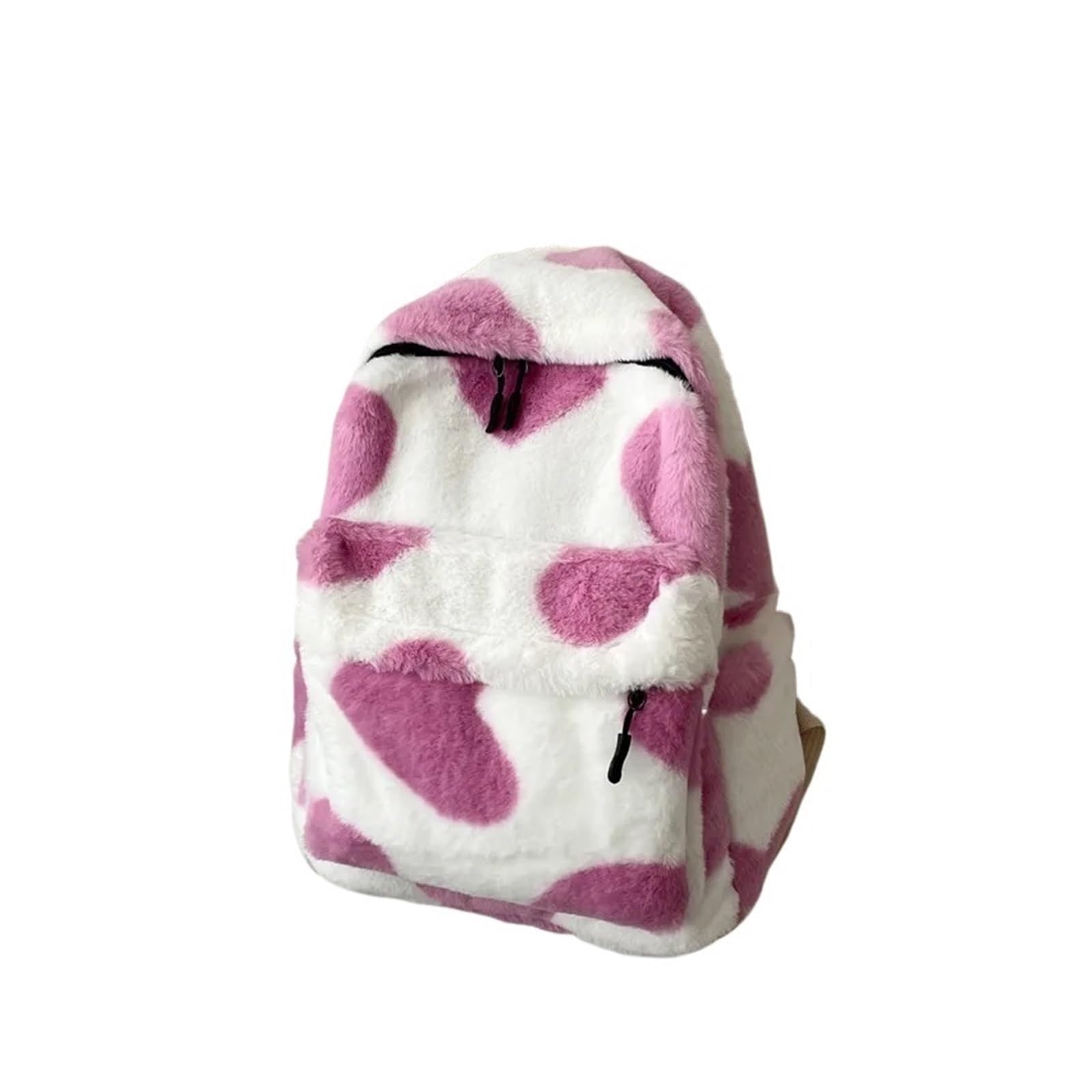 LNNXSZ Plush Backpack Plush Backpack For Girl Cute Fluffy Winter Backpacks Children School Bags Kids Book Bag(Pink)