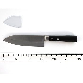 Masahiro MC-900 MC Interrupted Knife, Santoku Shape, 6.5