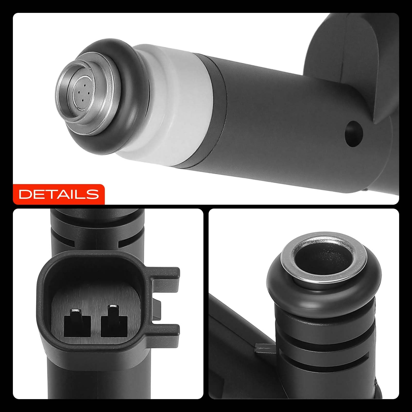 A-Premium Set of 8 Fuel Injectors Compatible with Ford F-150/E-150 2004-2008, E-250 2005-2008, Explorer E-150 Club Wagon 2004-2005 & Mercury Mountaineer 2004-2005, V8 4.6L, Replace# 4L3Z9F593BA