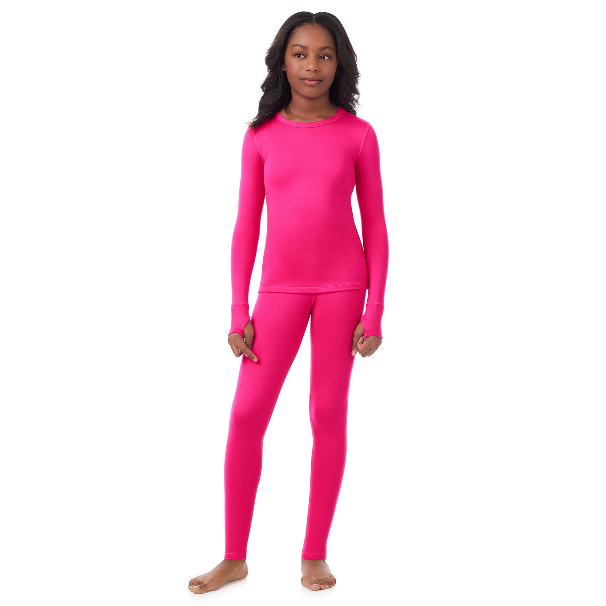 Cuddl Duds Heavyweight 2 Piece Sets Base Layer Thermal Underwear for Girls