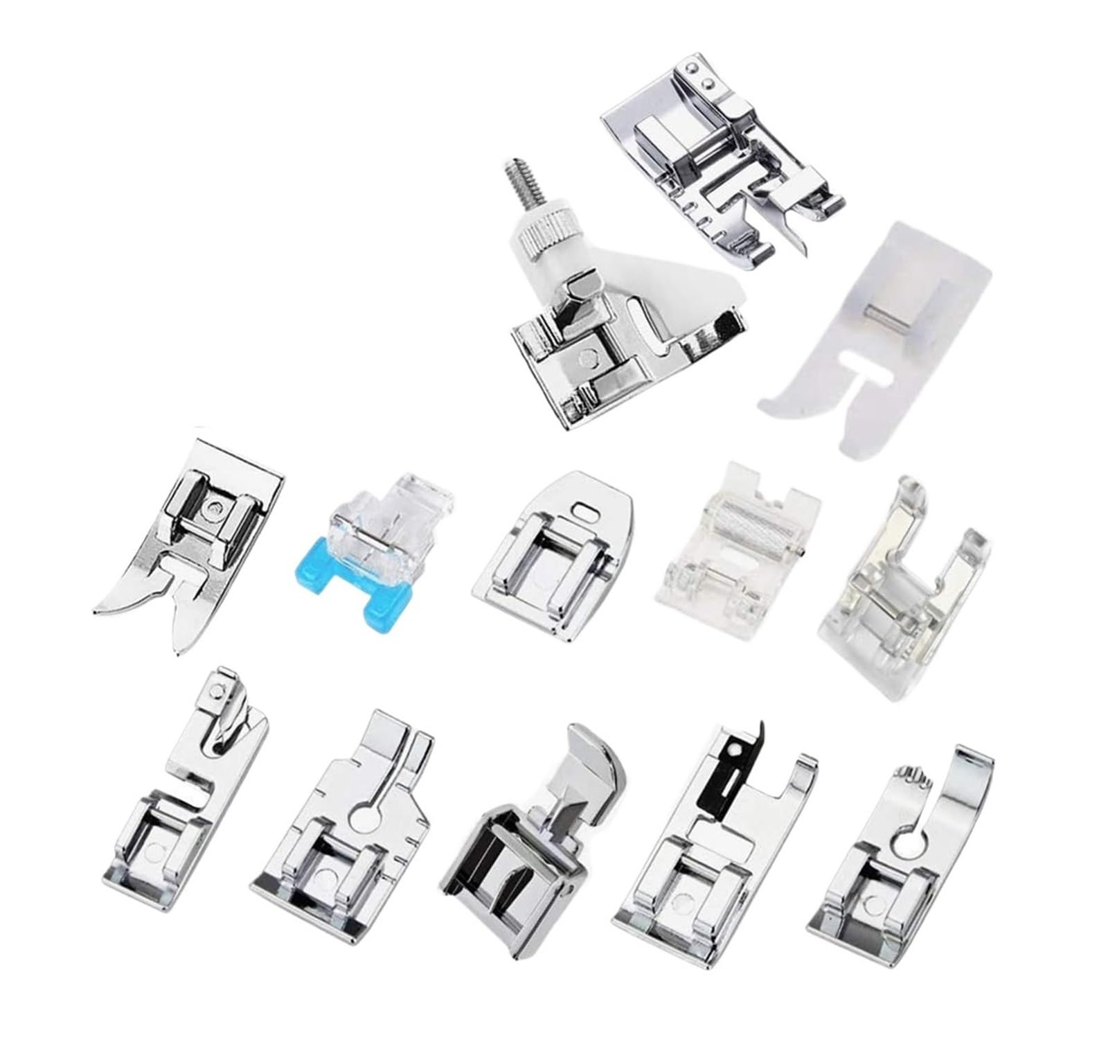 Yrznbhue 13 Pcs 13Pcs Presser Foot Set Roller Zipper For Household Sewing Machine Accessories