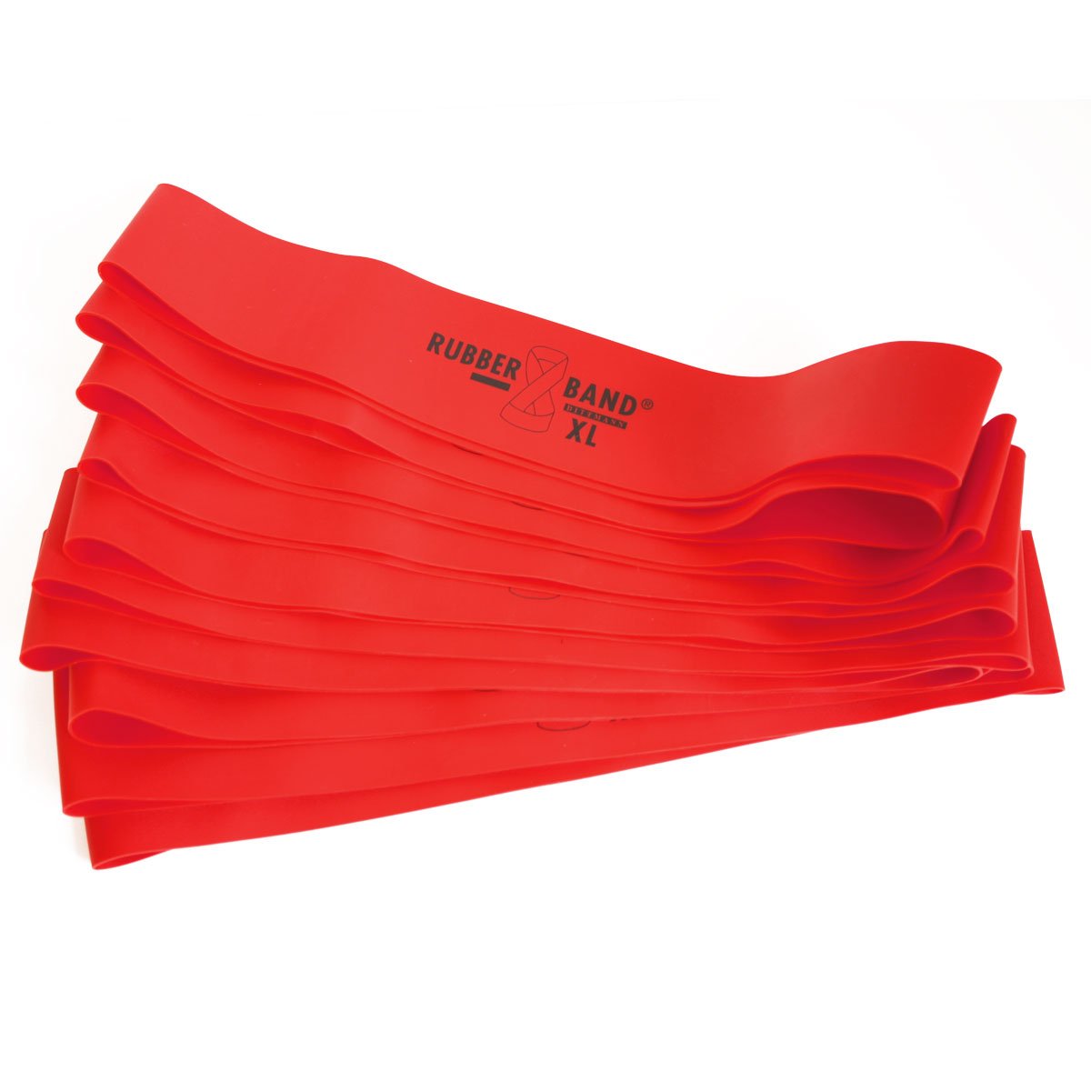 FTM Dittmann® Rubberband XL in Rot (stark), inkl Übungsflyer, für Muskelaufbau, Krafttraining und Fitness, Expander für Gummiband Sport (20)