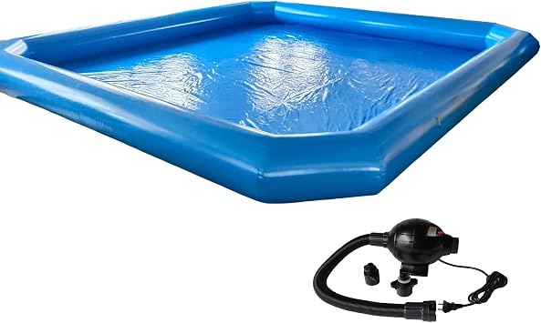 23231.8Ft Oversized Inflatable Swimming Pool with 110V Blower,PVC Inflatable Swimming Pool for Outdoor,Garden,Summer Water Party,Summer Cooling Supplies