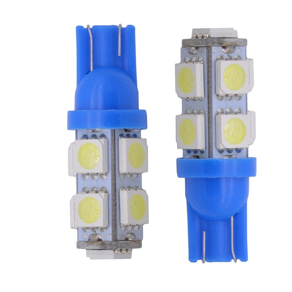 KaTur Lot De 10 Ampoules 194 LED Blanches T10 168 2825 W5W 4-SMD 3020 750 Lm Pour Voiture, Plafonnier, Coffre, Tableau De Bord, Plaque D'immatriculation, Lampe DC 12 V