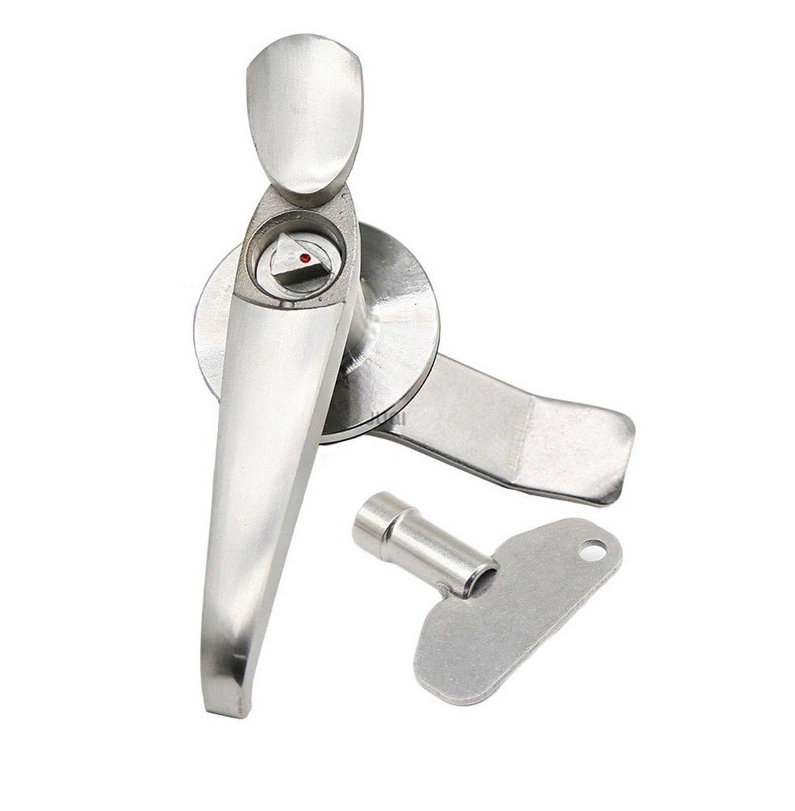 1 set MS308-3 Distribuzione Armadietto Serratura In Acciaio Inox 304 Triangolare Cilindro Della Serratura 22mm Maniglia Serratura 1 Pz