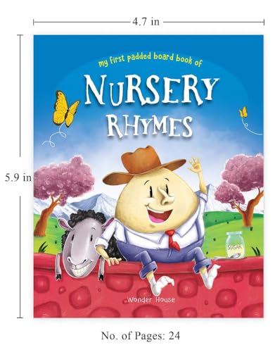 Wonder House Books My First Padded Board of Nursery Rhymes : Illustrated Traditional Nursery Rhymes
