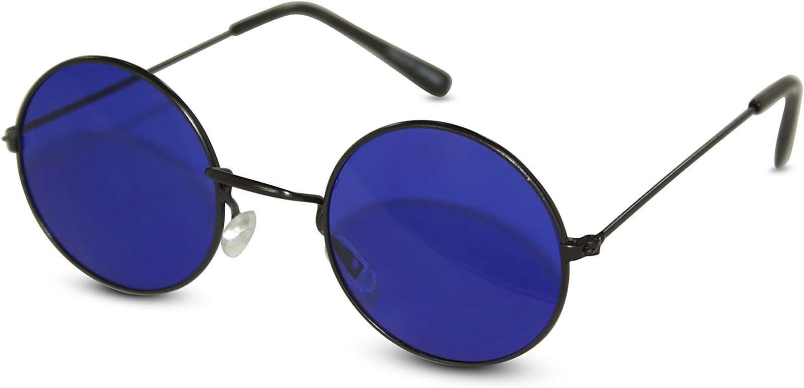 Circular Party Sunglasses Round Hippie Retro Shades with Colored Lenses