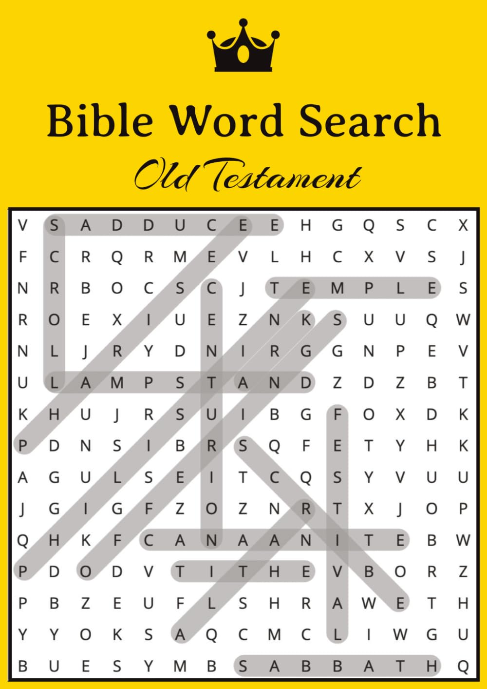 Bible Word Search: Old Testament | Puzzle Book for Adults and Seniors | Large Print and Anti Eye Strain | Giant and Fun Word Find for Adults