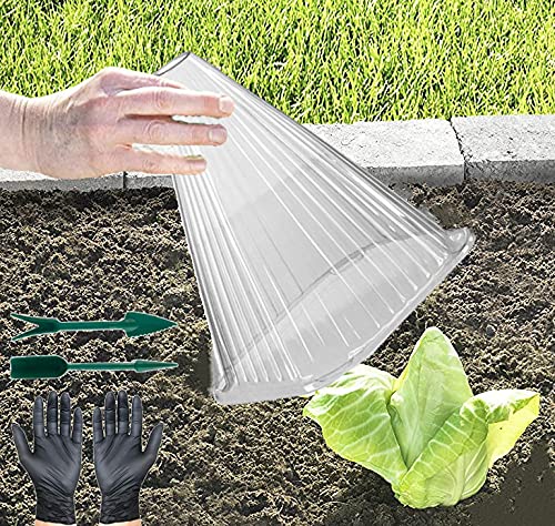 30 Sombreros Para Plantas De 18 Cm Alto - Protección Transparente Contra Heladas, Pájaros Y Animales, Mini Invernadero Para Huerto