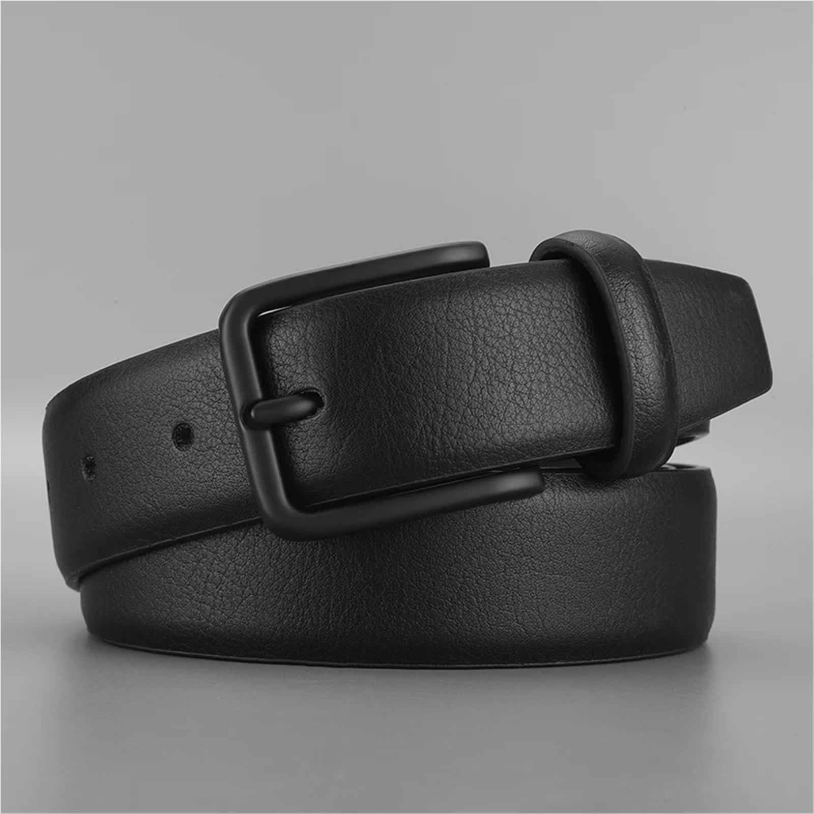 2 pezzi Cintura da uomo con fibbia maschile in pelle Cinture in vita for jeans Per Uomo