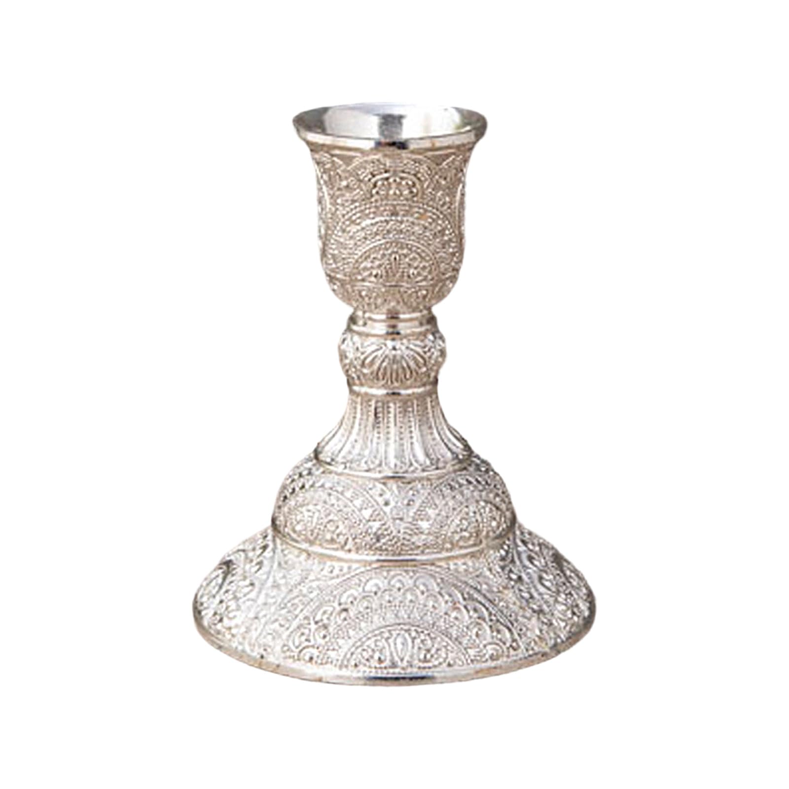 Decorative Antique Engraved Taper Holders Metal Candlestick Candelabra for Living Room Table Centerpieces Decors Table Centerpiece Holders