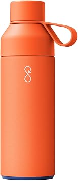 Ocean Bottle - Reusable Water Bottle Made of Recycled Stainless Steel - Environmentally Friendly & Reusable - Sun Orange - 500 ml