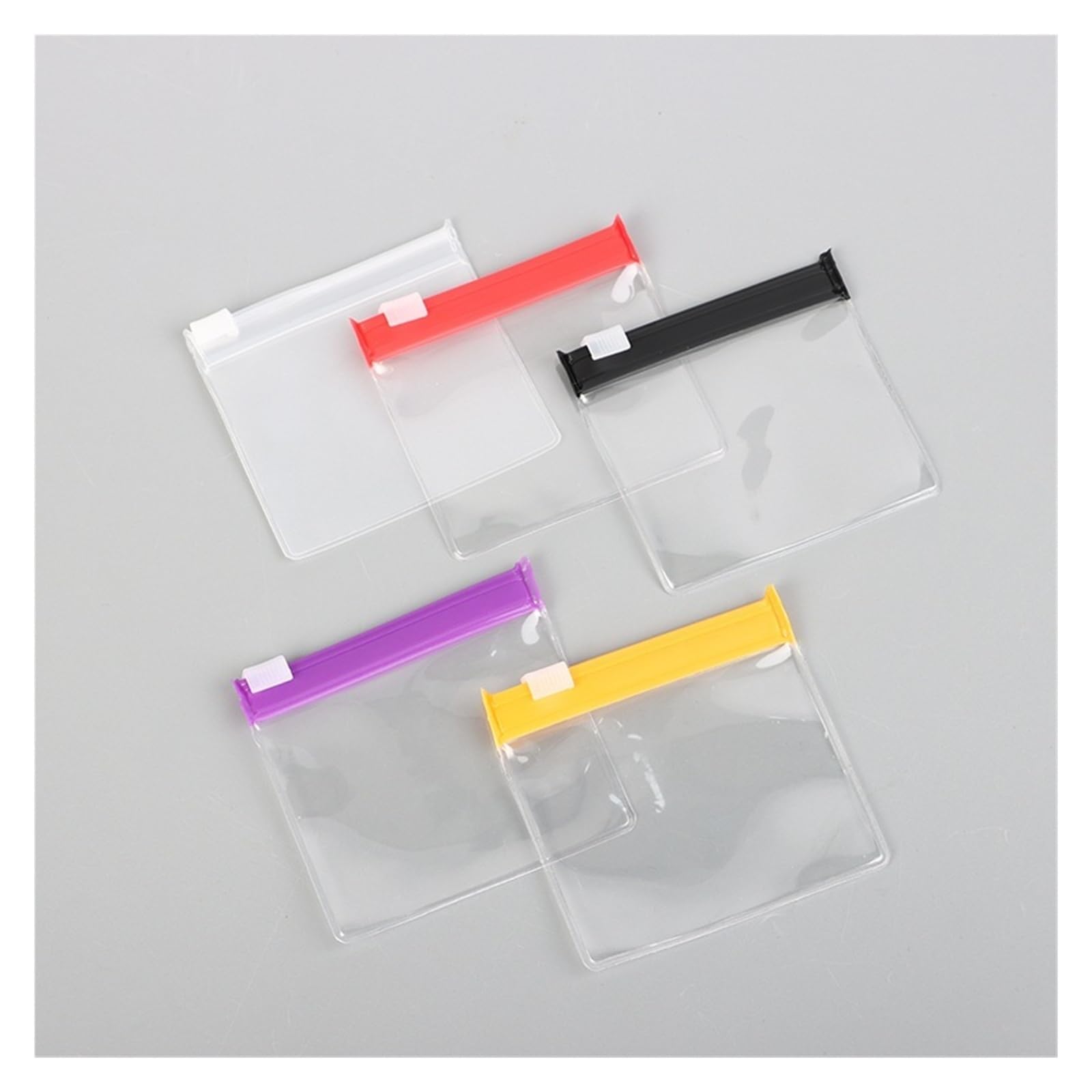 Lot de 5 pochettes à pilules transparentes en EVA avec fermeture éclair, réutilisables, rangement de médicaments (style 1)