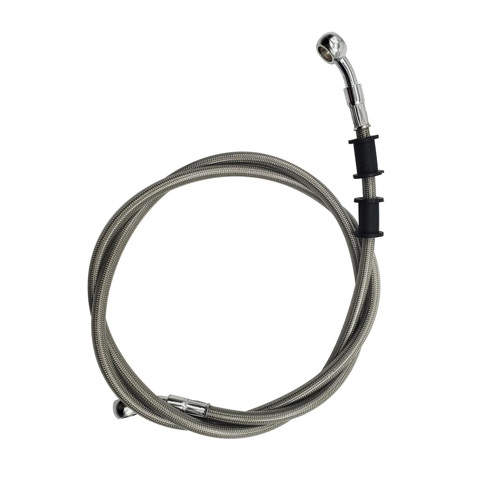 Ksxzw Silver Motorbike Part Length 130Cm Motorcycle Brake Line Hydraulic Lines 10Mm 28 Degree