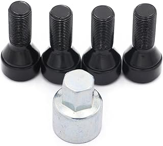 Cheriezing 36136792851 Anti-Theft Wheel Stud Bolt Locks 14 x 1.25MM with 1 Key Compatible for E70 E71 F10 F30 F22 F32 G11 F01 F25 F26 F12