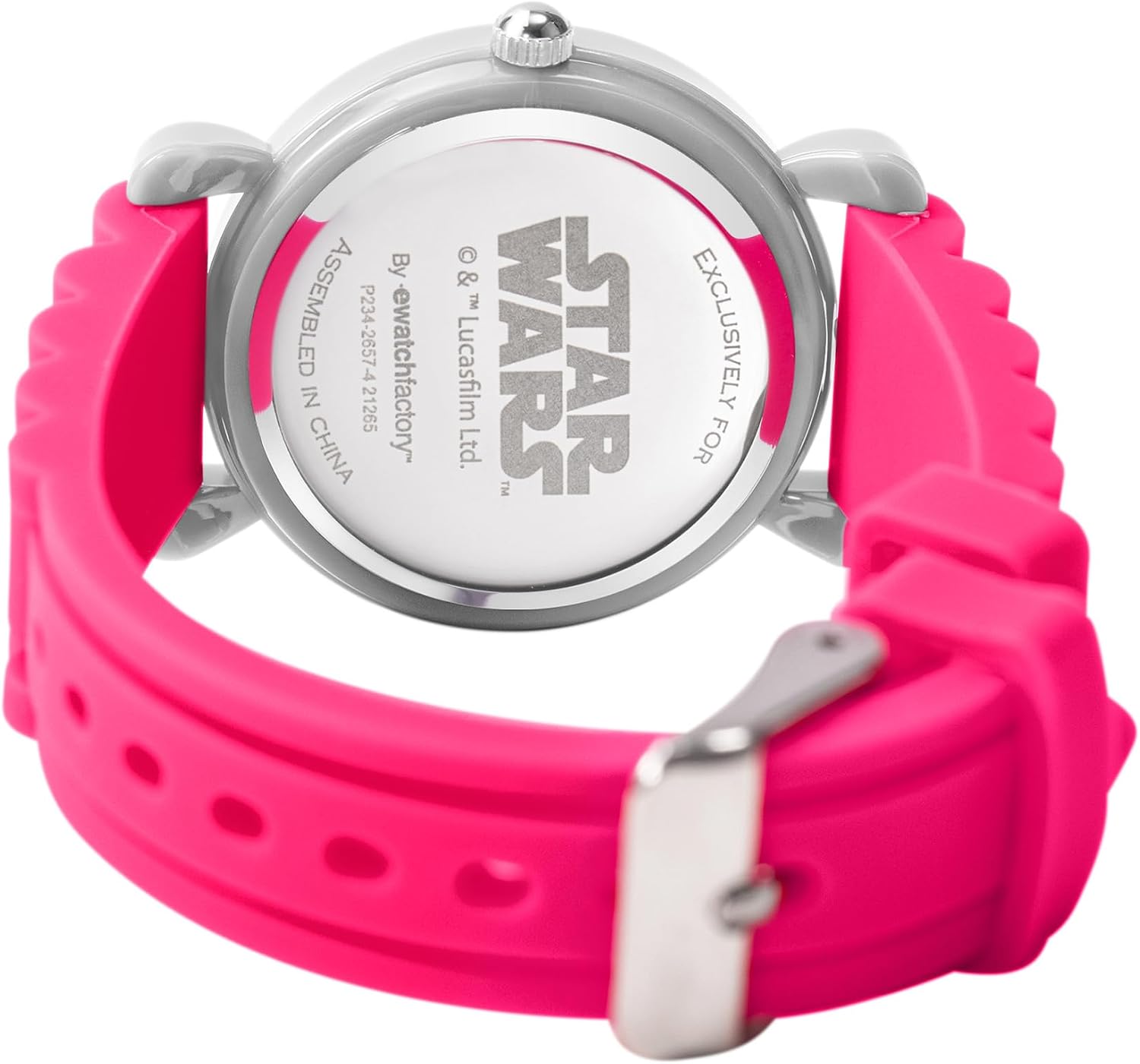 STAR WARS Kids' Plastic Time Teacher Watch, Analog Quartz Silicone Strap Watch