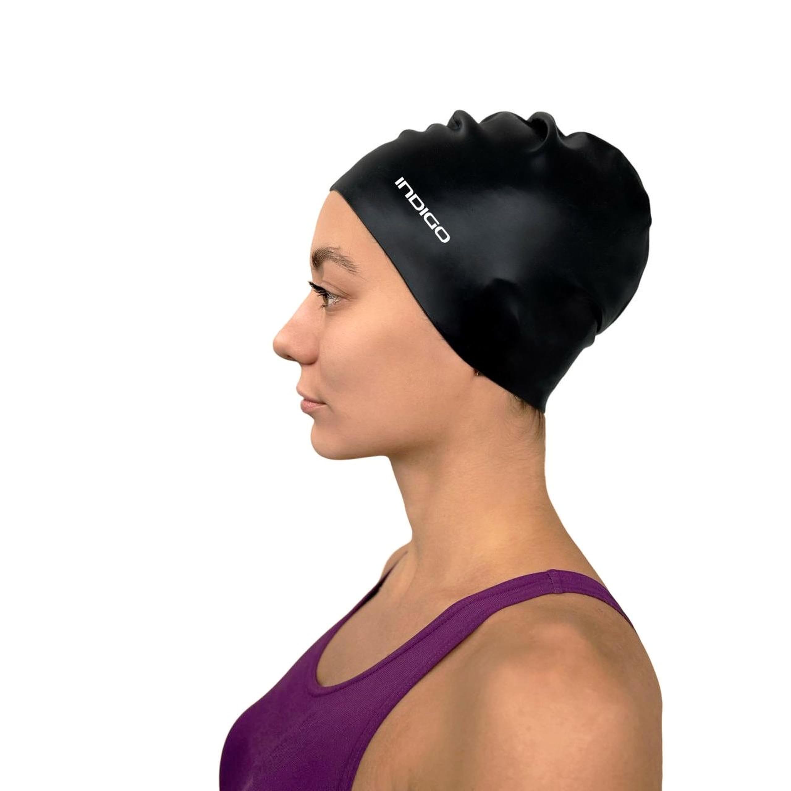 DRUNA Gorro de Natación de Silicona Indigo