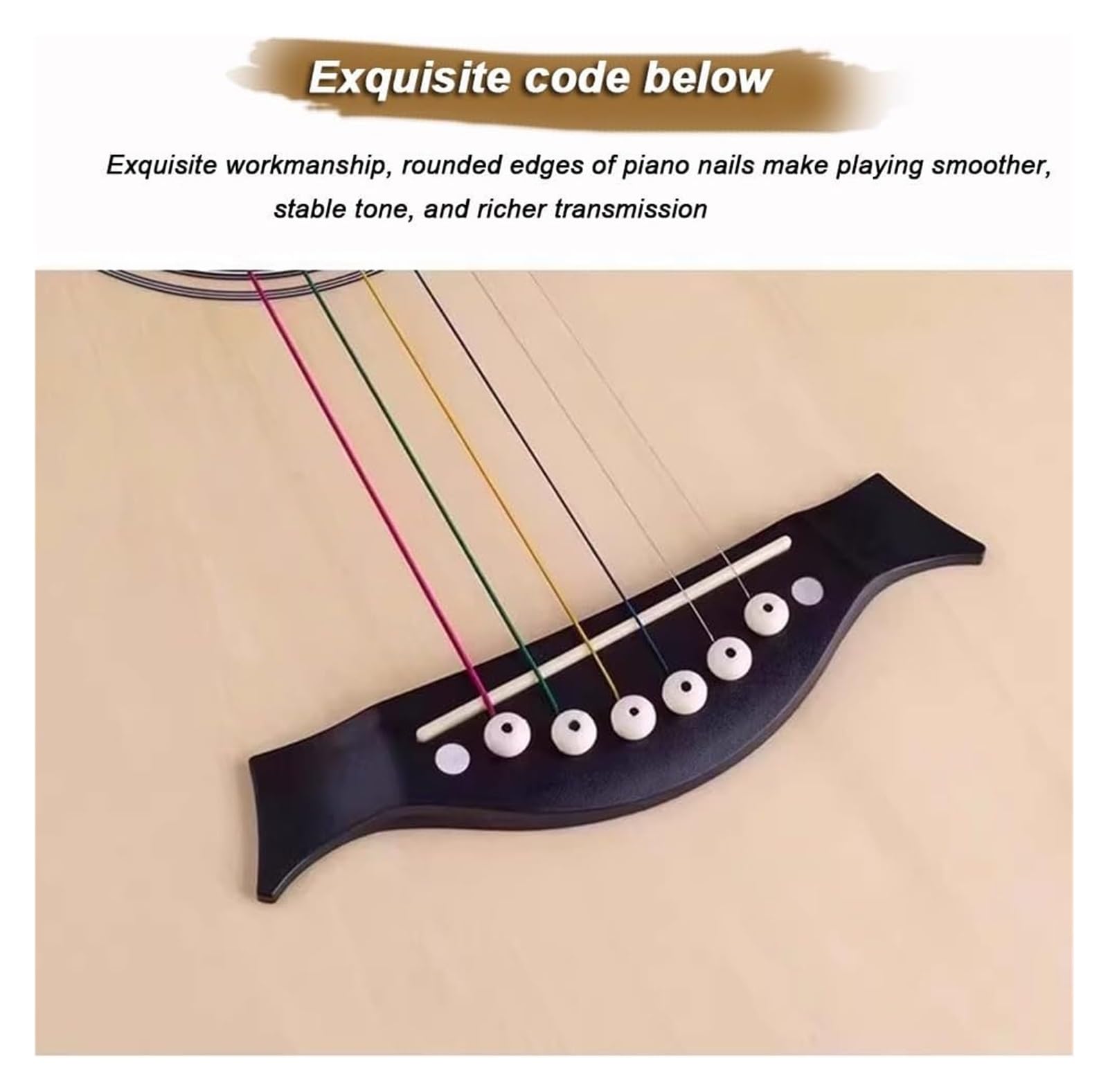 Set di chitarra acustica da 104 cm, per principianti e adulti, tutorial elementare di chitarra folk a grandezza naturale, kit base con custodia da concerto (blu)