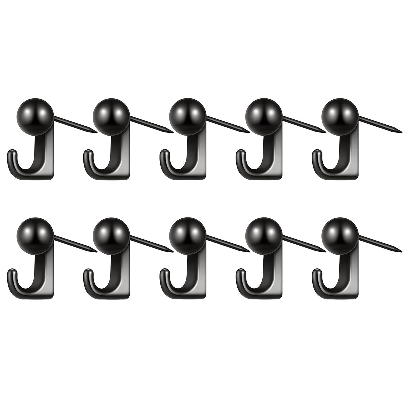 Tsophreniq Of 10 Zincs Alloy Wall Hook for Soft Corkboard Rustproof Push Pins Hangers Space Saving Home Decoration Easy Installation Wall Hook