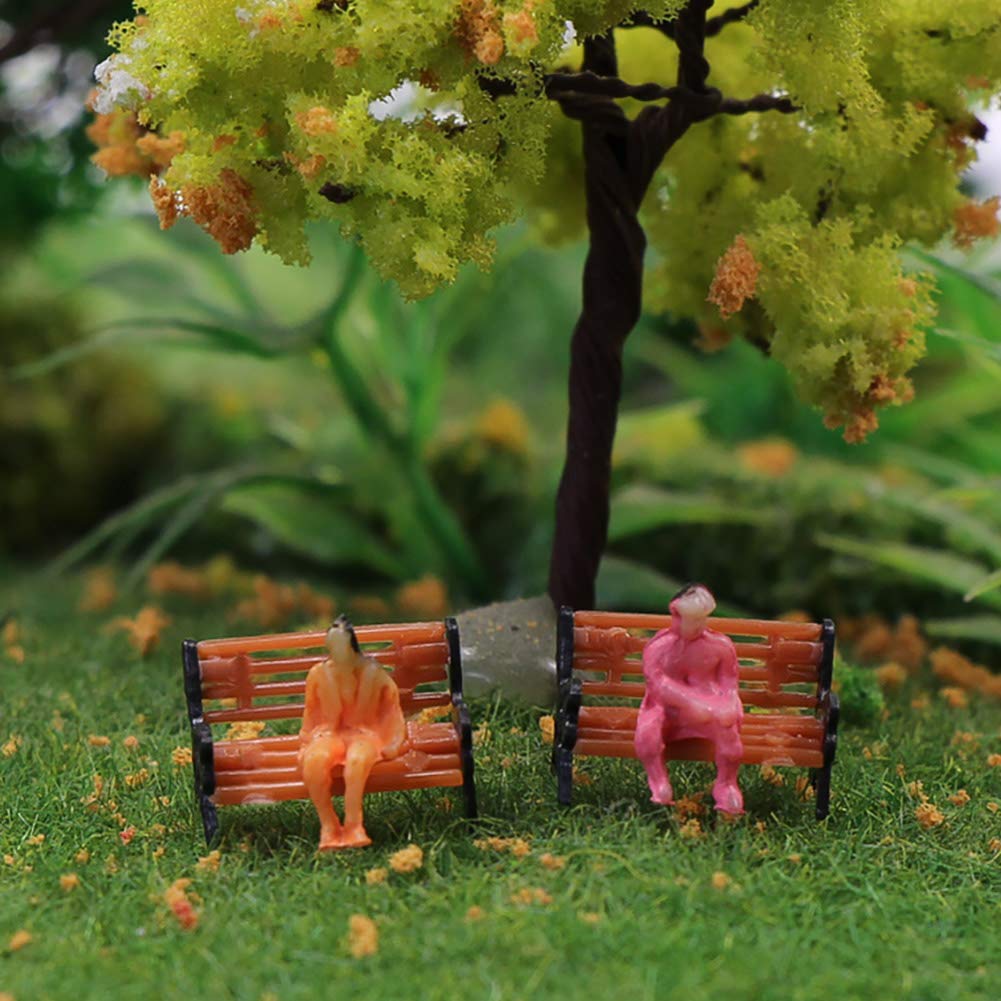 10pcs Model Train Park Street Seats Bench Chair Settee 1/75 1/100 1/150 1/200 Scale Railway Modeling I.564171652