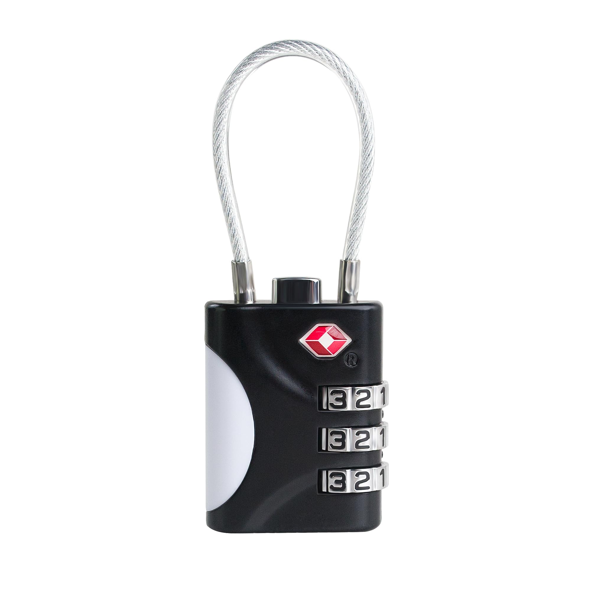 UP Security TSA Locks for Luggage, Small Combination Lock with Cable, Luggage Locks TSA Approved, Combo Lock for Suitcase, Cabinet, Gym Locker,