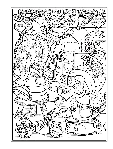 Creative Haven Christmas Gnomes Coloring Book (Adult Coloring Books: Christmas) - Image 7