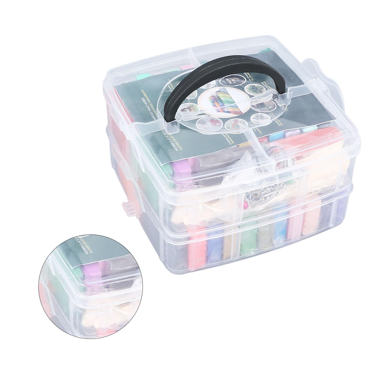 Set de arcilla para modelar de 50 colores, kit de iniciación de arcilla polimérica suave con 5 herramientas de escultura, arcilla ecológica y no tóxica que se seca al aire, ideal